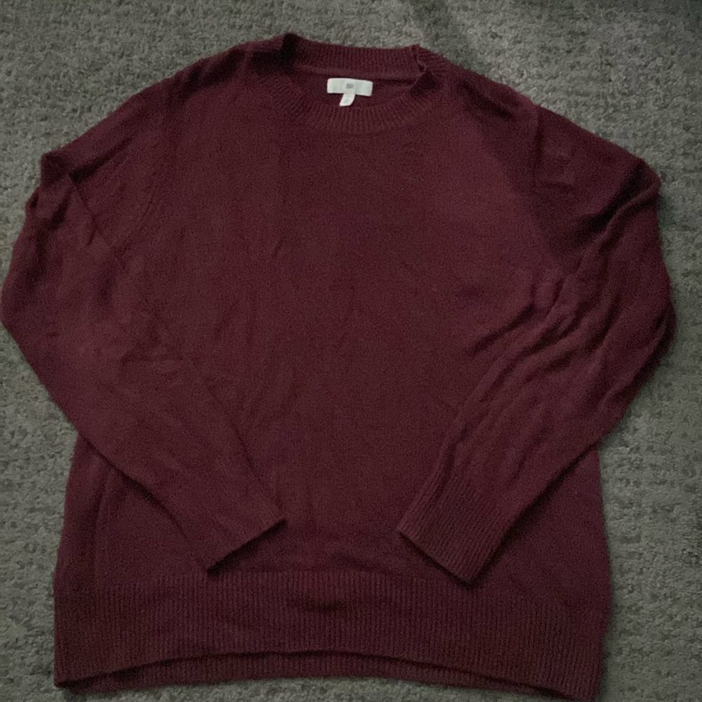 Maroon Knitted Long Sleeve